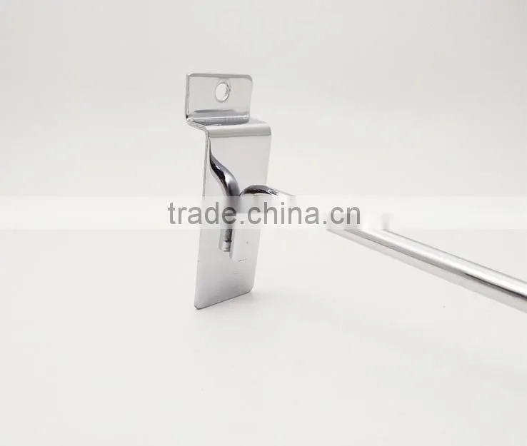 hot sale chrome metal slatwall display hook