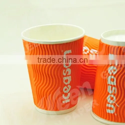 20oz paper coffee cups and lids,brown corrugated paper cup,cartoon paper cup