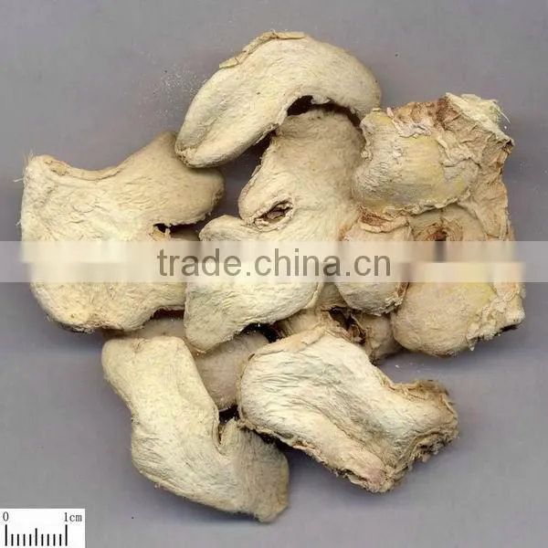 White with light yellow AD dried slice ginger