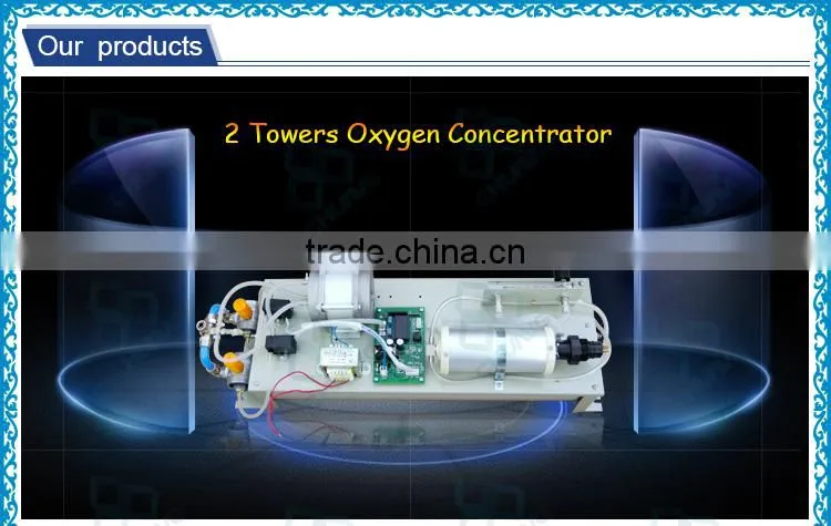 90 + 5% high purity oxygen output two oxygen cylinders exchange working 2 towers oxygen centrator for oxygen machine