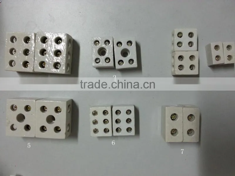 electrical Cerami cscrew terminal Different types Ceramic Parts For Heating Elementshigh quality