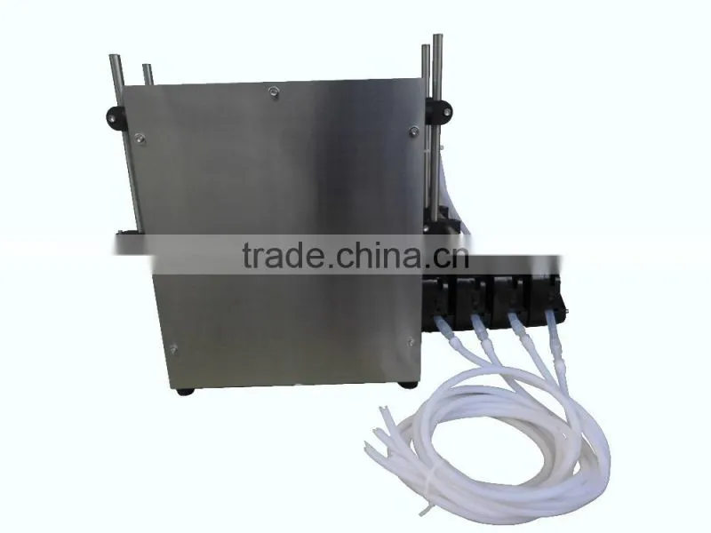 Wholesale small electric 4 heads semi automatic fast pesticide liquid filling machine