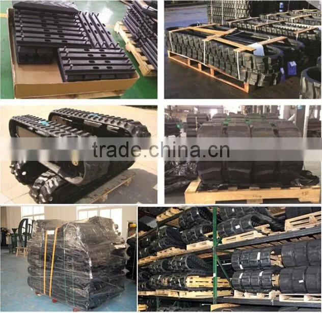 Harvester rubber running track 400*90*51 rubber track undercarriage