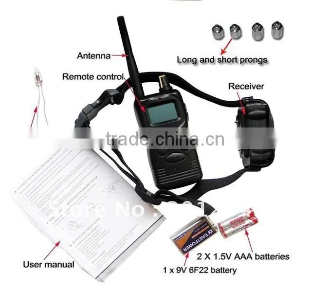 2015 hot sell 1000m remote dog training collar Multi-Dogs Training System