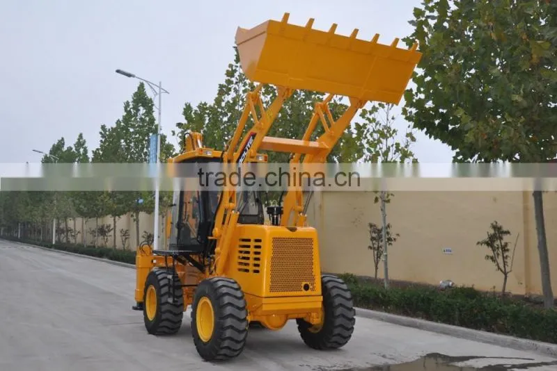3-8ton backhoe loader with air condition and hammer line