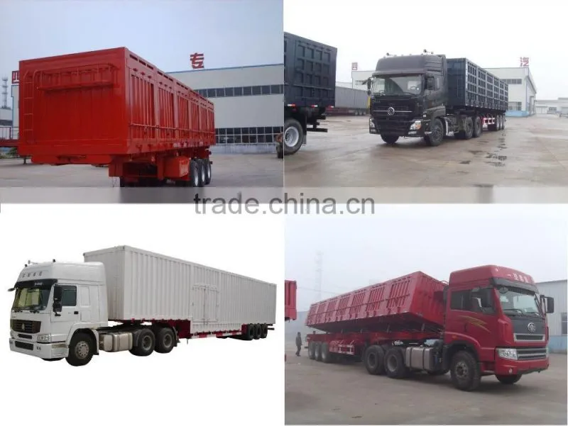 wing open van semi trailer/curtain side semi trailer sale