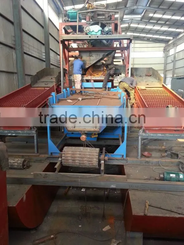 Excavating gold dredger