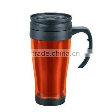 9oZ double wall mini plastic Portable cup auto mug plastic advertisement Auto mug plastic auto mug accept printing LOGO