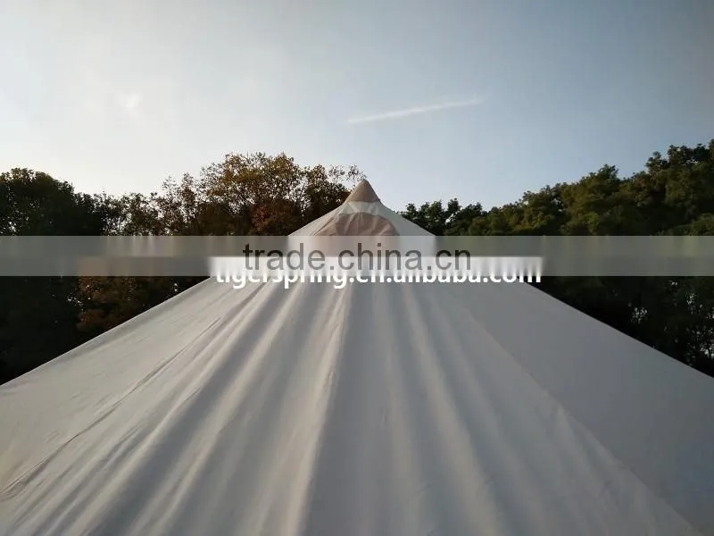 4m Outdoor Canvas Bell Tent Waterproof Luxury Camping Bell Tents
