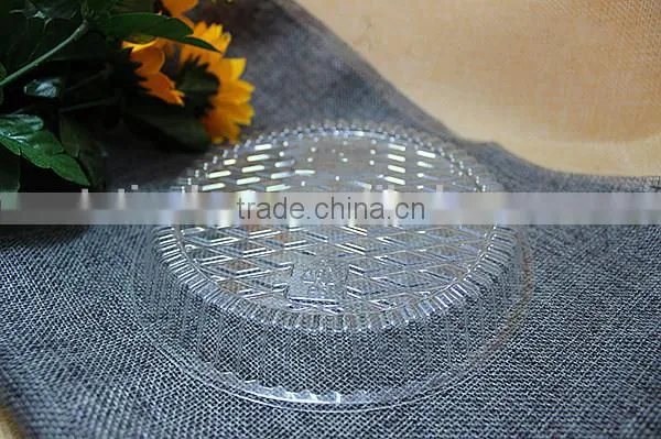round clear plastic lid for tinfoil bowl