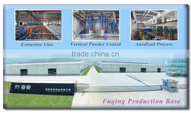 Clear anodised 6063 aluminum ladder rungs extrusion profile