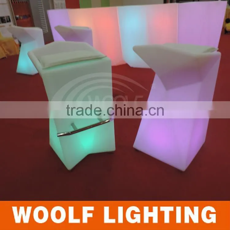 Modern Waterproof Rechargeable Illuminated Bar LED Chair