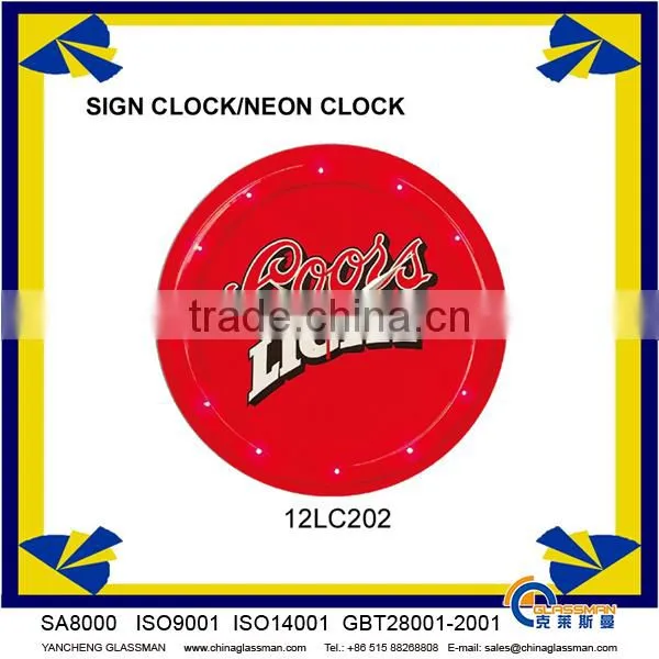 Exclusive custom led wall clock 12LC202