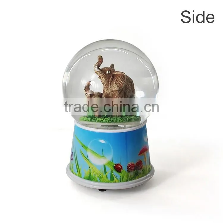 Resin musical custom made snow globe