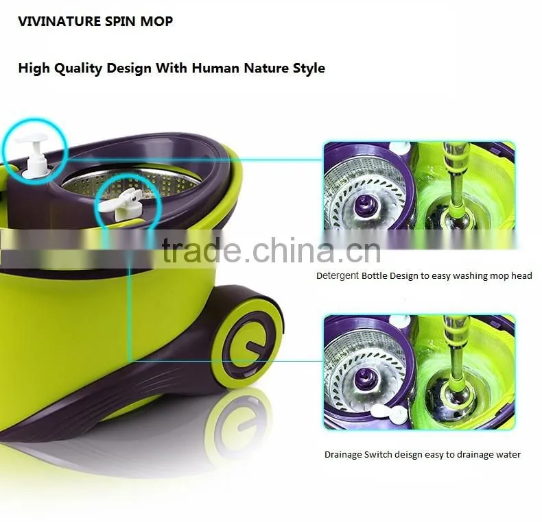 360 Easy Wring Microfiber Spin Mop and Engery Savng Bucket System