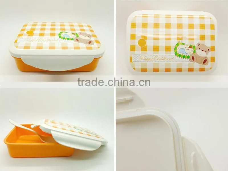 Chinese style easy open plastic bowl/small food storage containers/plastic storage containers with lids/food grade plastic box