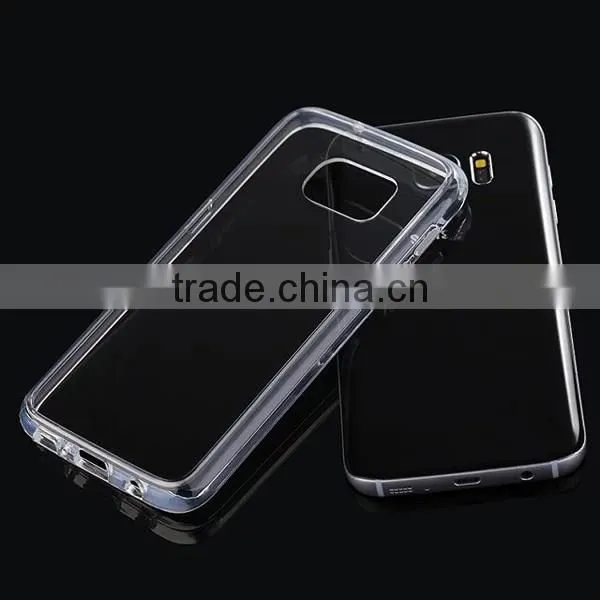 Multi color TPU + Acrylic best selling phone case, transparent clear case for samsung s7