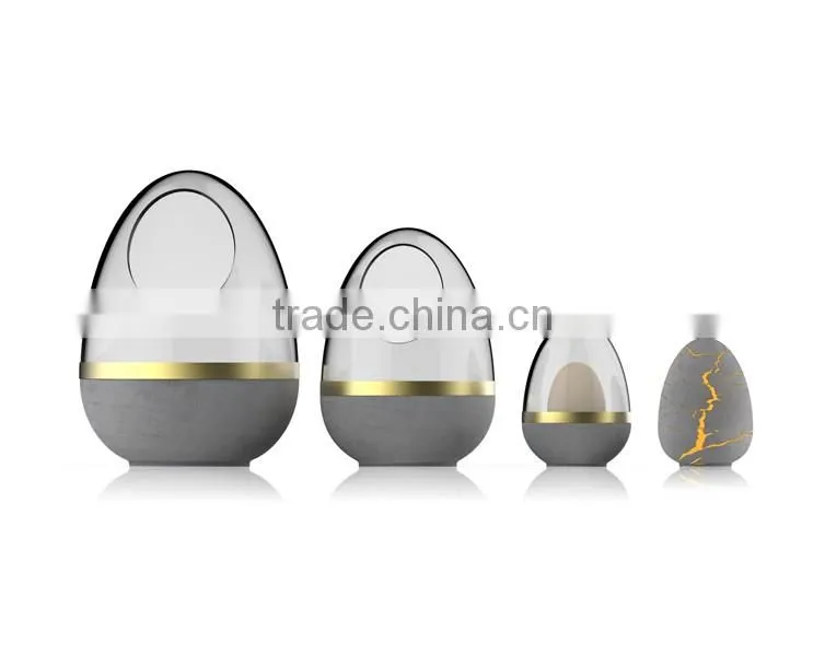 Electric fancy concrete round shaped Concrete Candle Holder