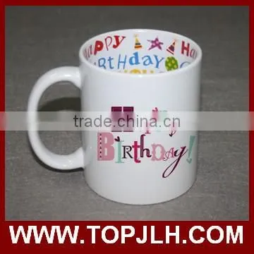 Personalized style heat transfer printed gift coffee cup