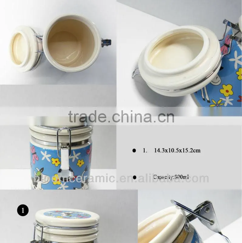 Porcelain airtight jar for wholesale