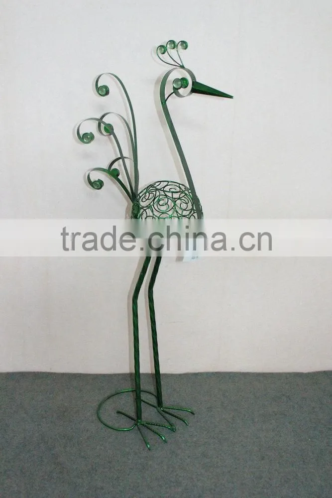Metal peacock garden decoration