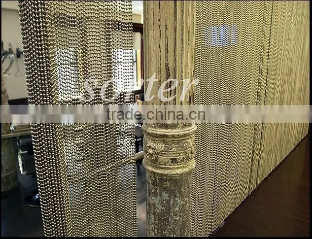 ball chain curtain/metal screens/decorative metal room divider