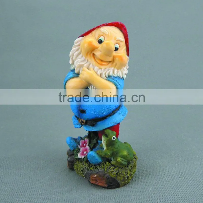 Custom Lovely Gnome Figurines ,Resin Garden Dwarf Statues
