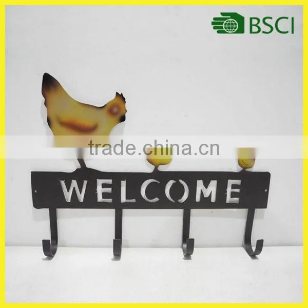 China Supplies Best Selling Iron Furniture Metal Wall Art Decorative Key Holder
