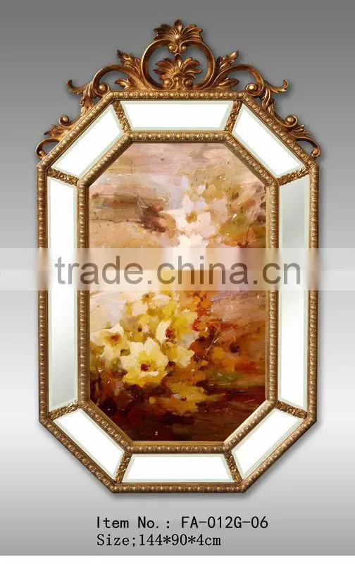 oil painting with frame,French style wall hanging oil painting