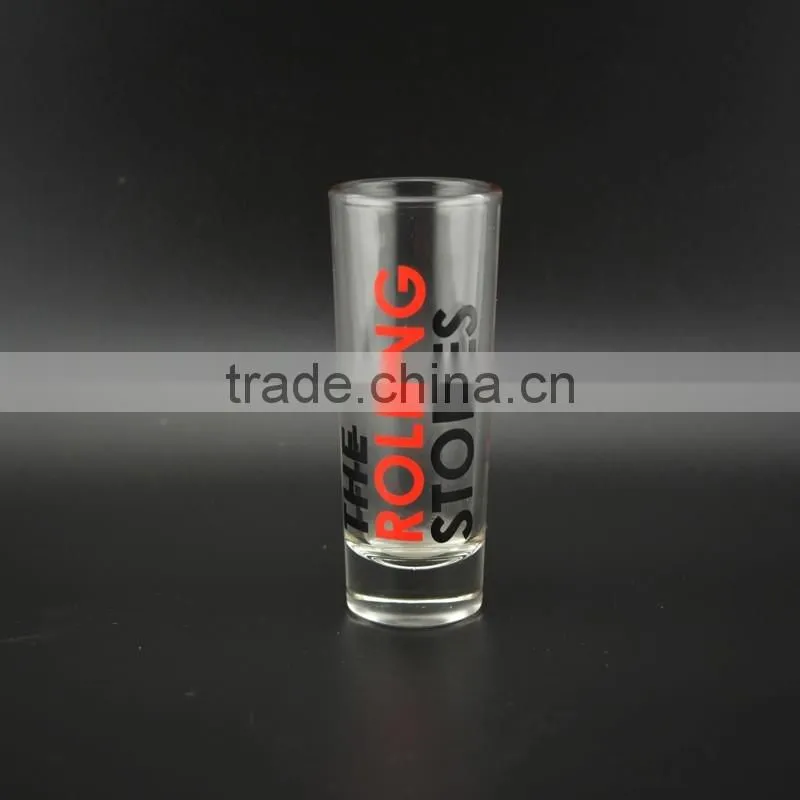 food grade small clear drinking glassware with customized