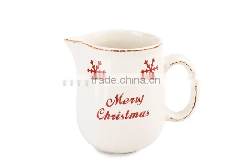 engrave ceramic stoneware milk pot butterfly design cream pot