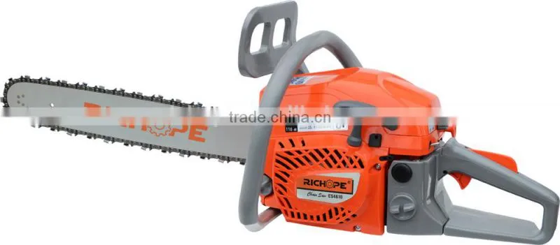 zm4610 best sell chain saw with oregon chain and gasoline chainsaw