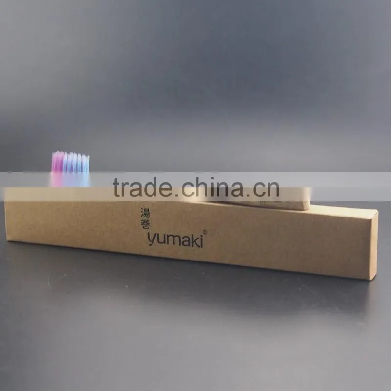 eco packing custom name toothbrush wholesale child bamboo toothbrush