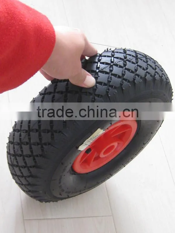 china qingdao wheelbarrow plastic rim pneumatic rubber wheel tyre