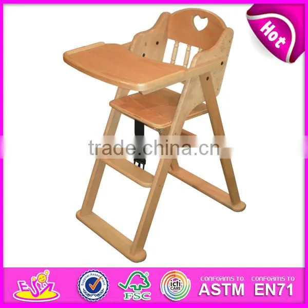 Professional baby high chair wood,wooden baby high chair,best quality wooden baby high chair dinner chair set W08F036