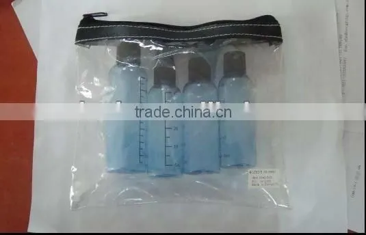 4pcs PET travel bottles set/cosmetic bottle