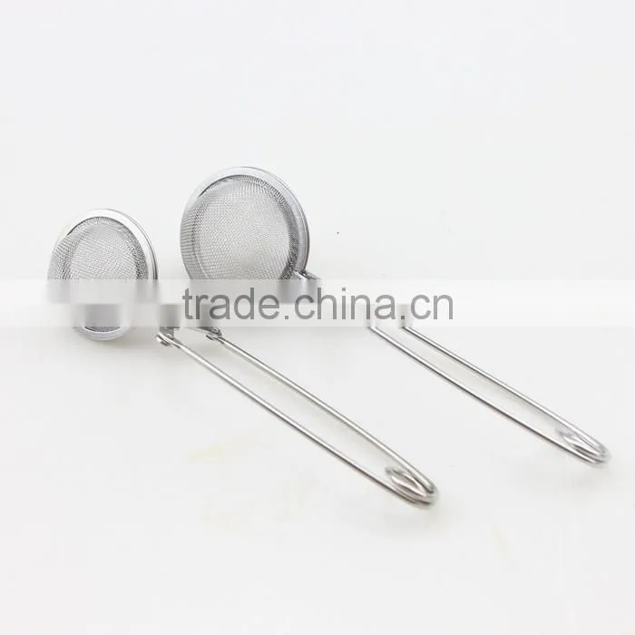 2-Size Stainless Steel Tea Tools Snap Mesh Tea Ball Infuser Strainer