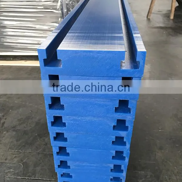 palte conveyor custom upe anti impact plastic guide rail