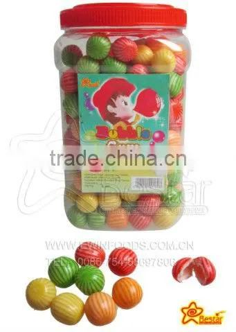 Multicolour Watermelon Shape Fruity Flavour Bubble Gum
