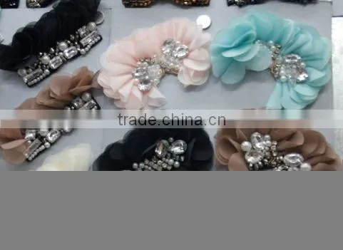 chiffon flower hair clip