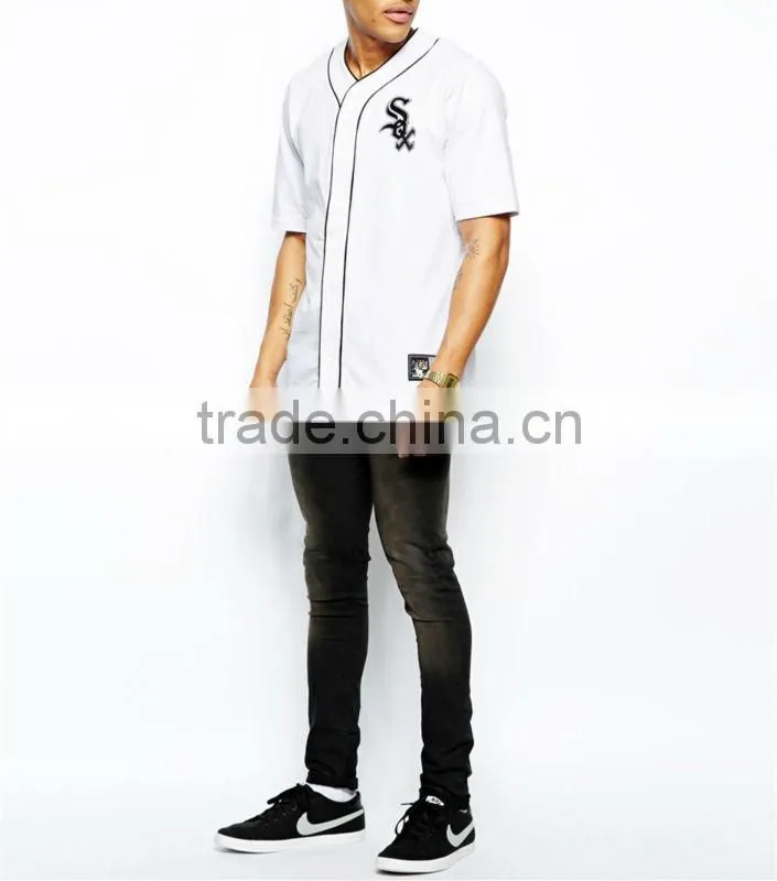 Hot selling!Custom team/college classical sublimated dry fit pinstripe baseball jerseys/uniforms wholesale