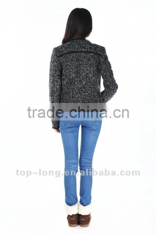 2012 woolen winter jacket fashion clothing for women