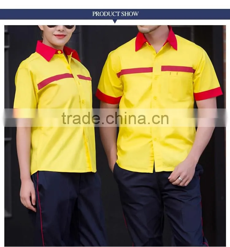 Royal Blue Design Summer Cotton Professional Work Shirts