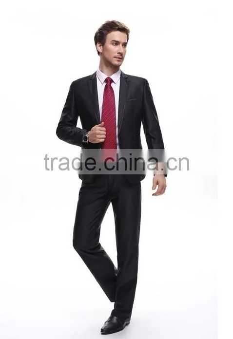 formal black wool coat business suit for man