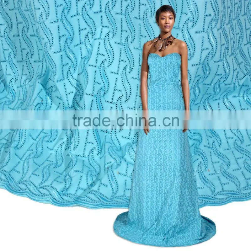 Simple fashionable wholesale cotton african lace fabrics latest design african swiss voile lace fabric SL0425
