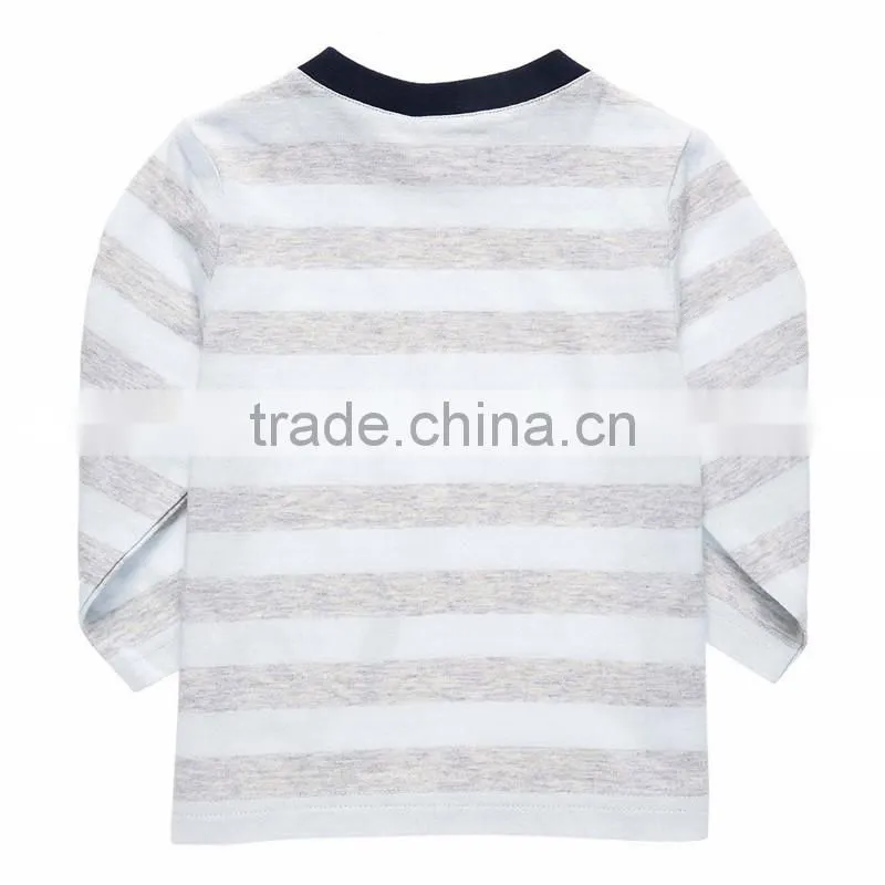 Open shoulder organic cotton baby boy t shirt
