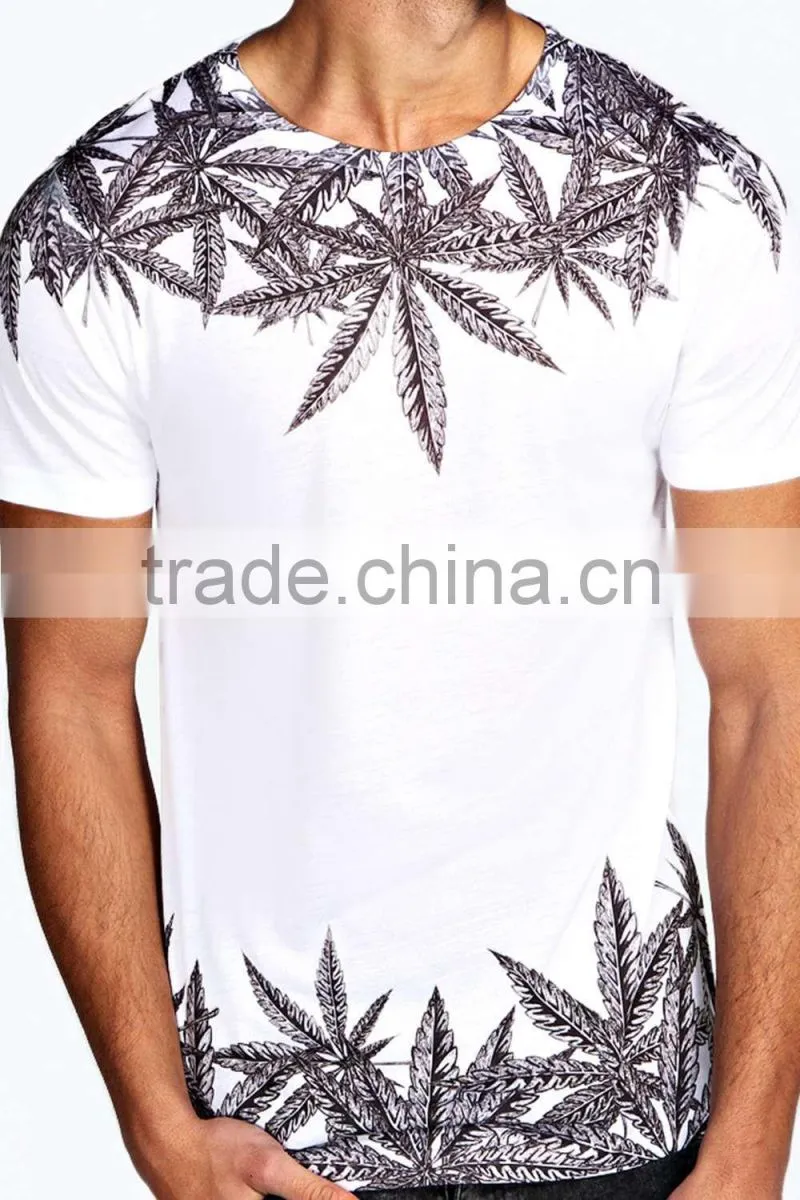 Leaf Sublimation t-shirt printing