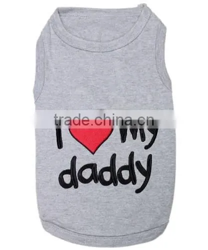 grey Pet Puppy Summer Shirt Pet Clothes T Shirt