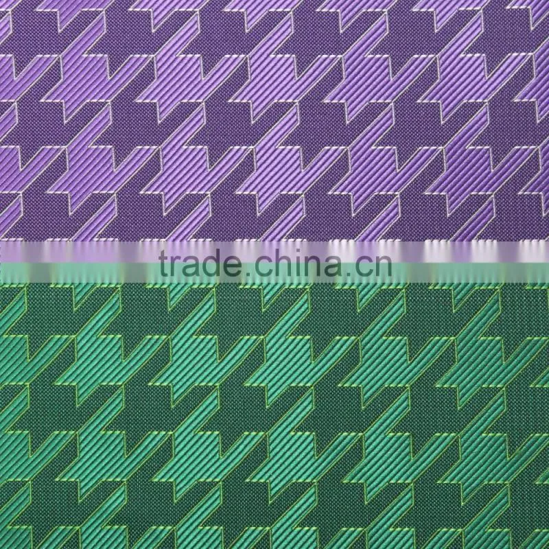 Classics woven houndstooth polyester custom fabric