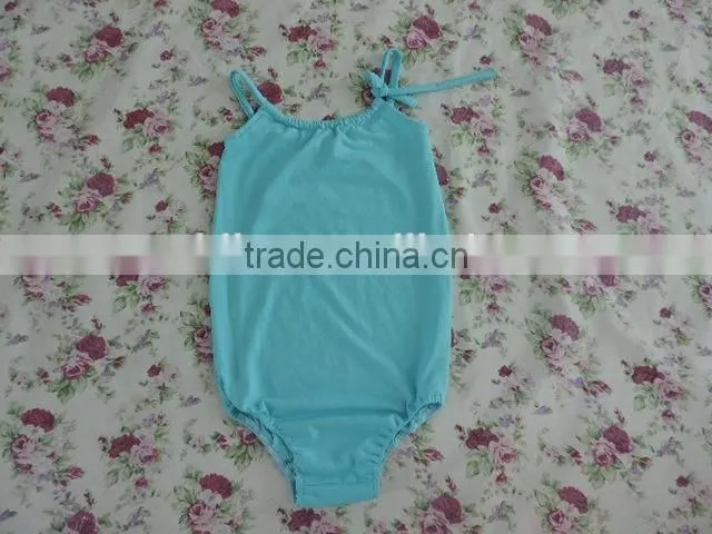 2016 Summer hot lovely toddlers swing top cotton backless one-piece Strappy Halter swimwear comfortable wholesale swimwear